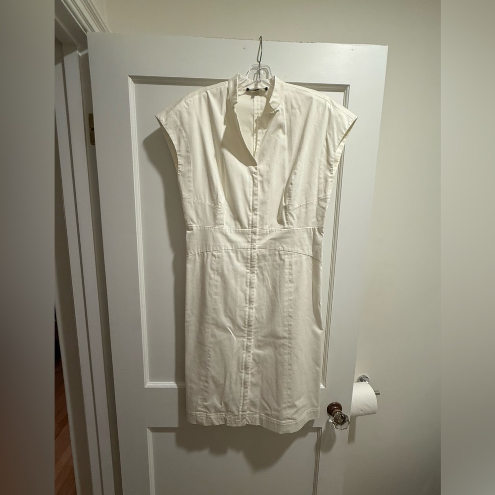 Lafayette 148 New York White Midi Dress